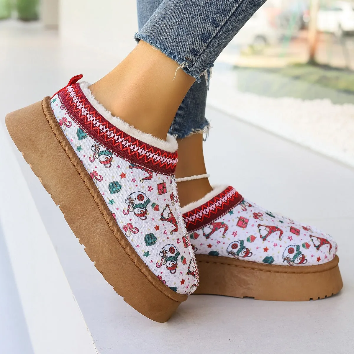 Women's Cartoon Ankle Boots Comfortable Winter Short Boots