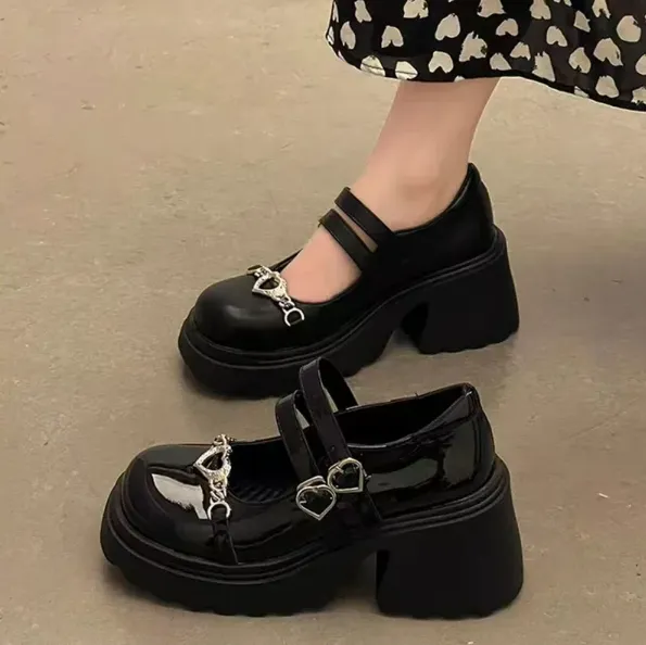 Women's - Chunky Heels - Stylish and Comfortable - Trendy Footwear for Every Occasion