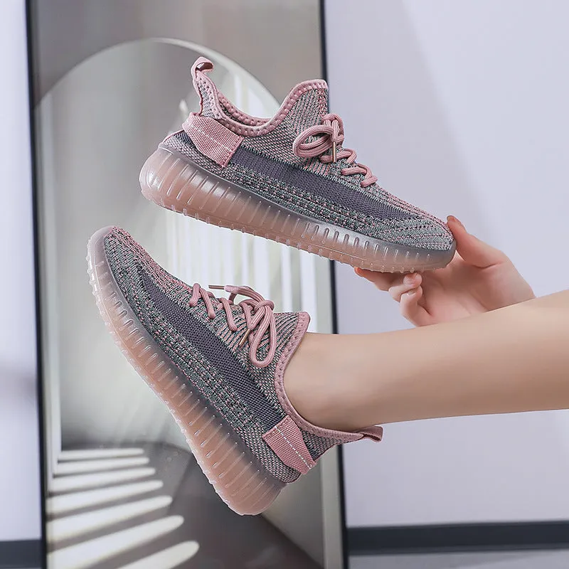 Women's Coconut Flying Woven Gel Korean Style Sneakers