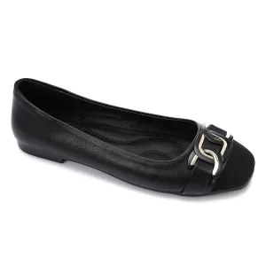 Women's Leather Shoes Soft Casual Shoes - Black