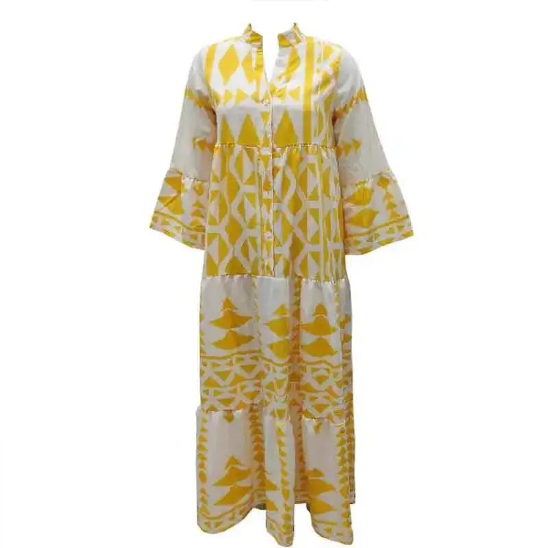 Women’s Long Sleeve Print Dress