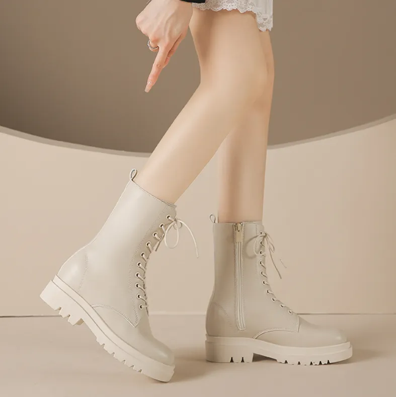 Women's Petite Inner Heel Short Boots TS140