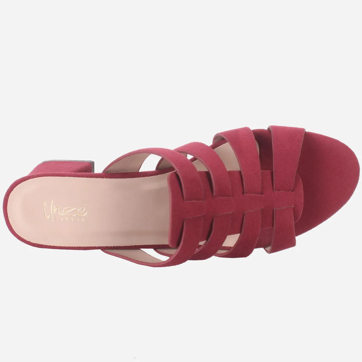 Womens "CHANTRIA" Open Toe Block Heel Sandals