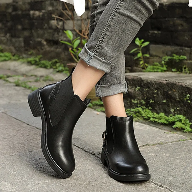 Women's thick bottom comfortable cotton boots