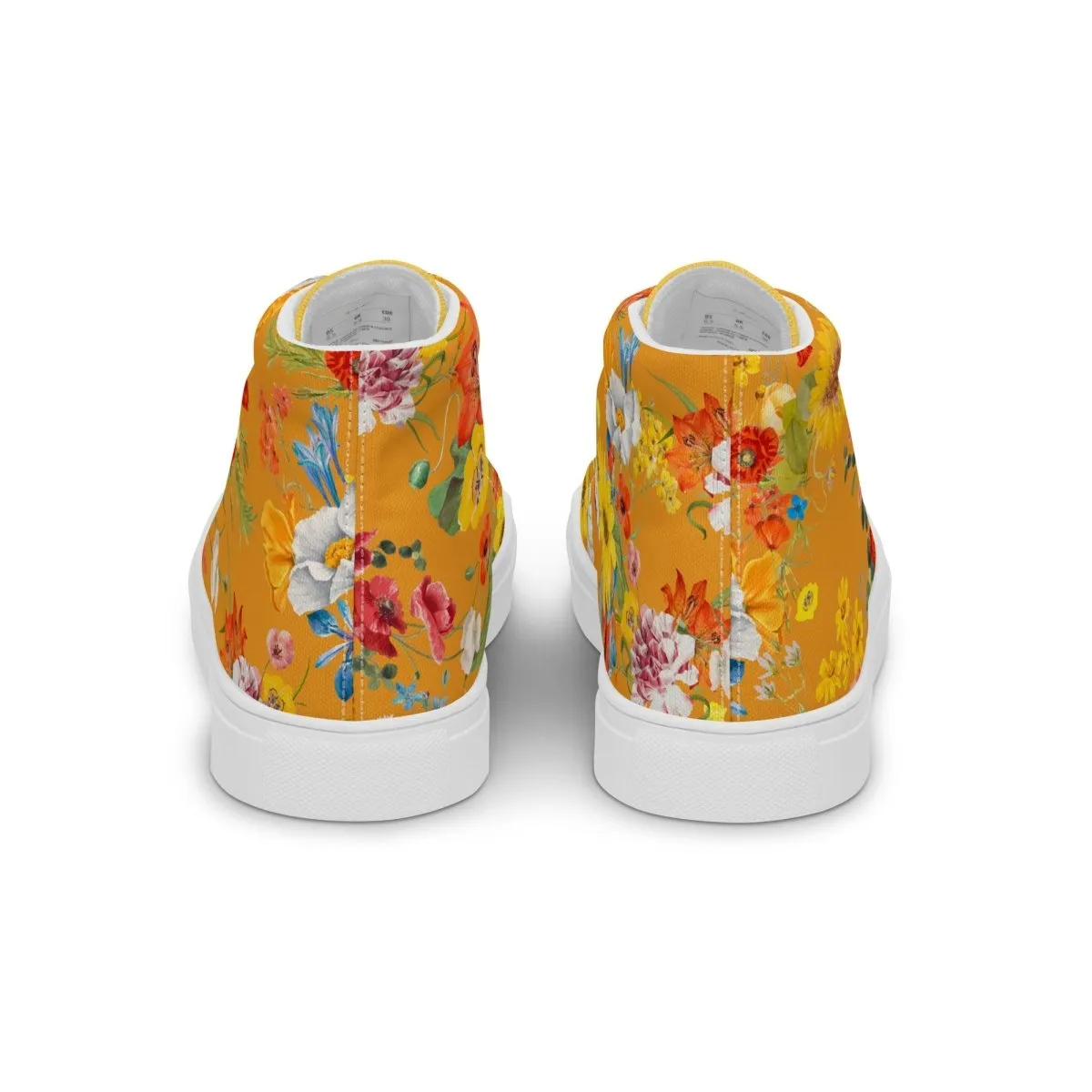 Women's Yellow Floral Sneakers