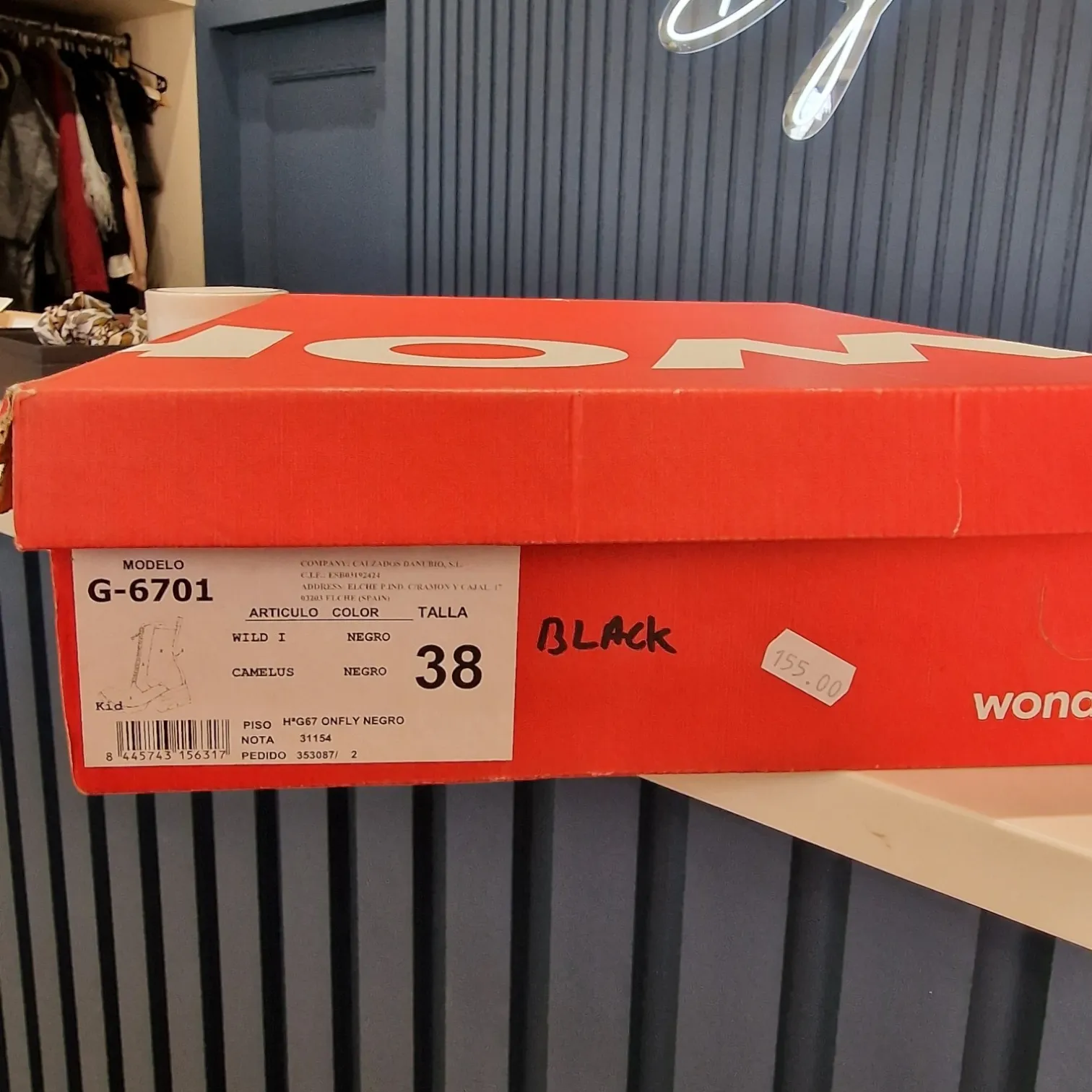 Wonder Black boots, size 5, new
