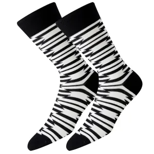 Zebra Wings Men's Socks