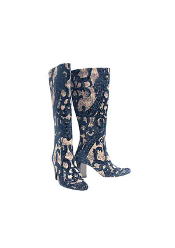 Zeyzani Cuban Navy Gold Boot Final Sale